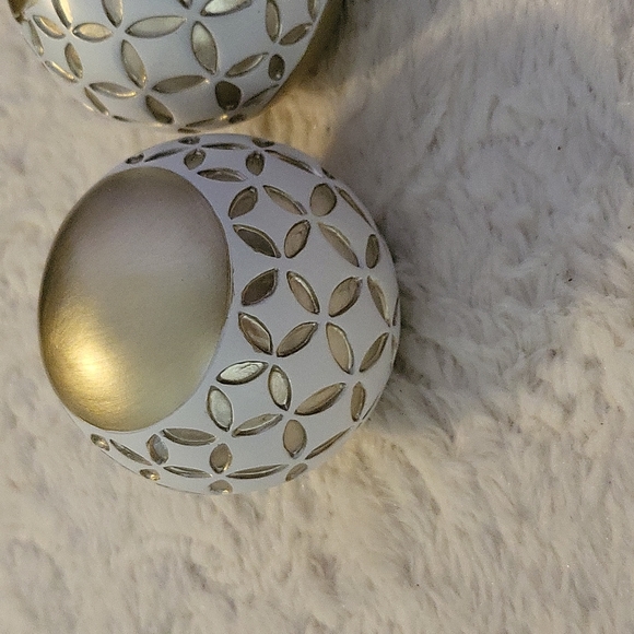NWOT Creativescenst Schonwek Diamond Lattice Decorative Orbs Set of 3 OS - Picture 2 of 6